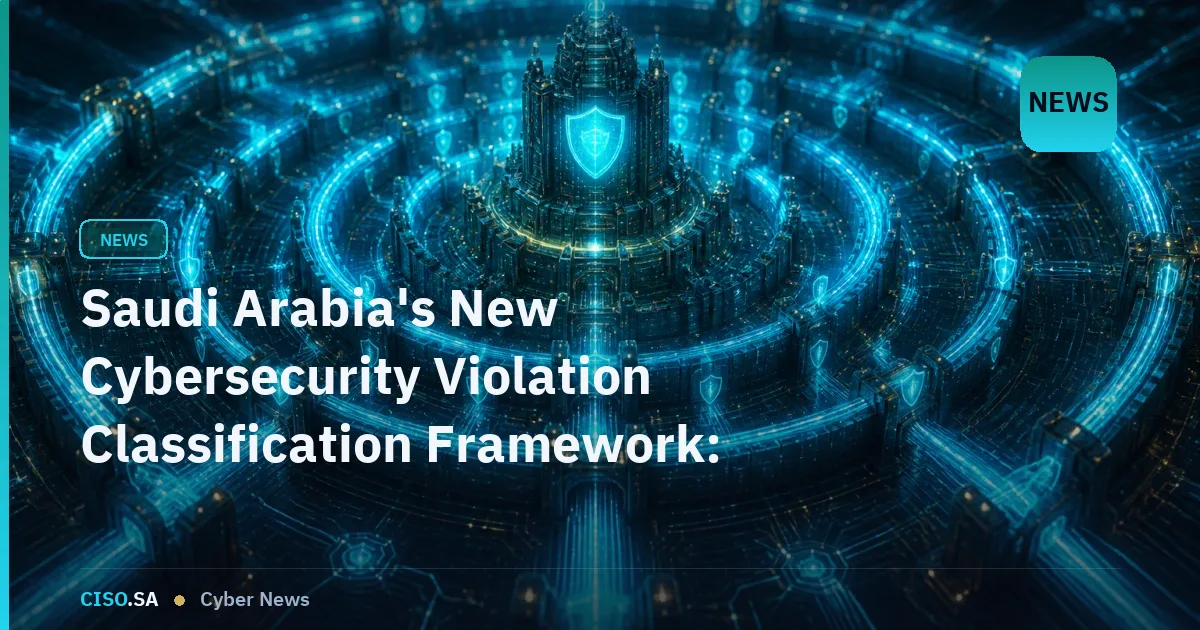 Saudi Arabia's New Cybersecurity Violation Classification Framework: Understanding the NCA's Penalty Structure for 2024