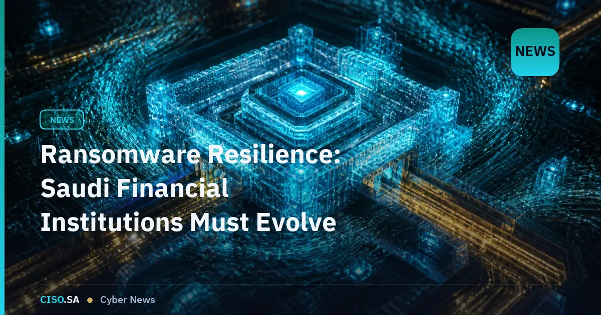 Ransomware Resilience: Saudi Financial Institutions Must Evolve Beyond Containment
