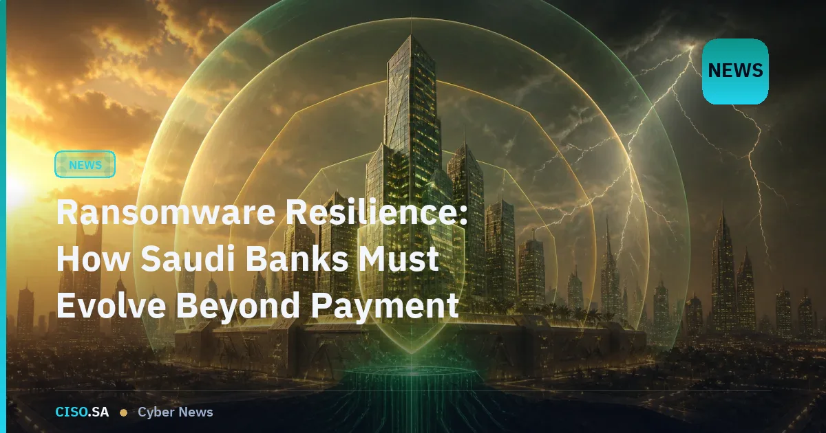 Ransomware Resilience: How Saudi Banks Must Evolve Beyond Payment