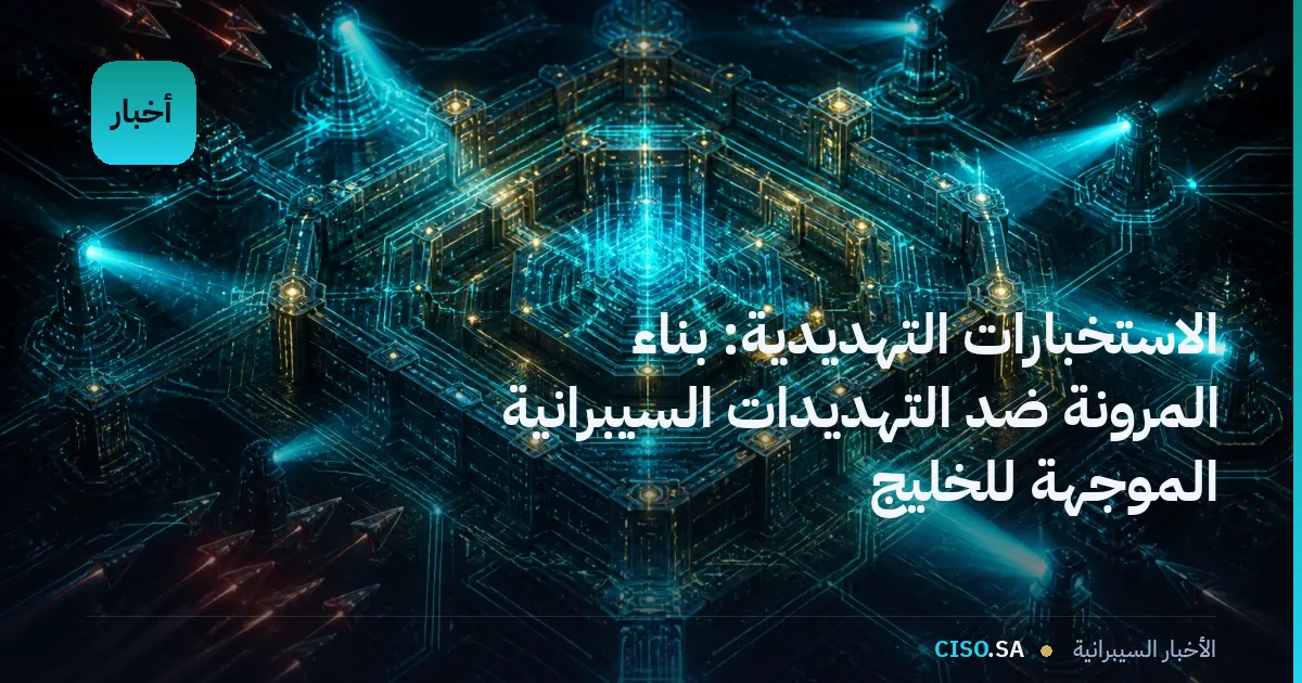 الاستخبارات التهديدية: بناء المرونة ضد التهديدات السيبرانية الموجهة للخليج