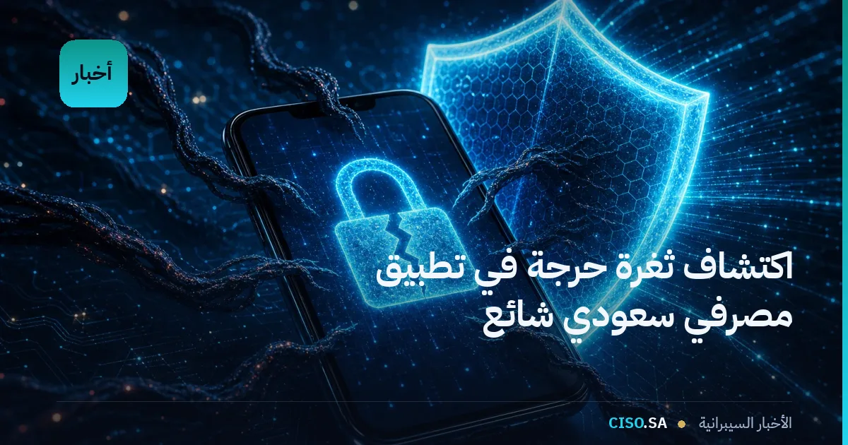 اكتشاف ثغرة حرجة في تطبيق مصرفي سعودي شائع