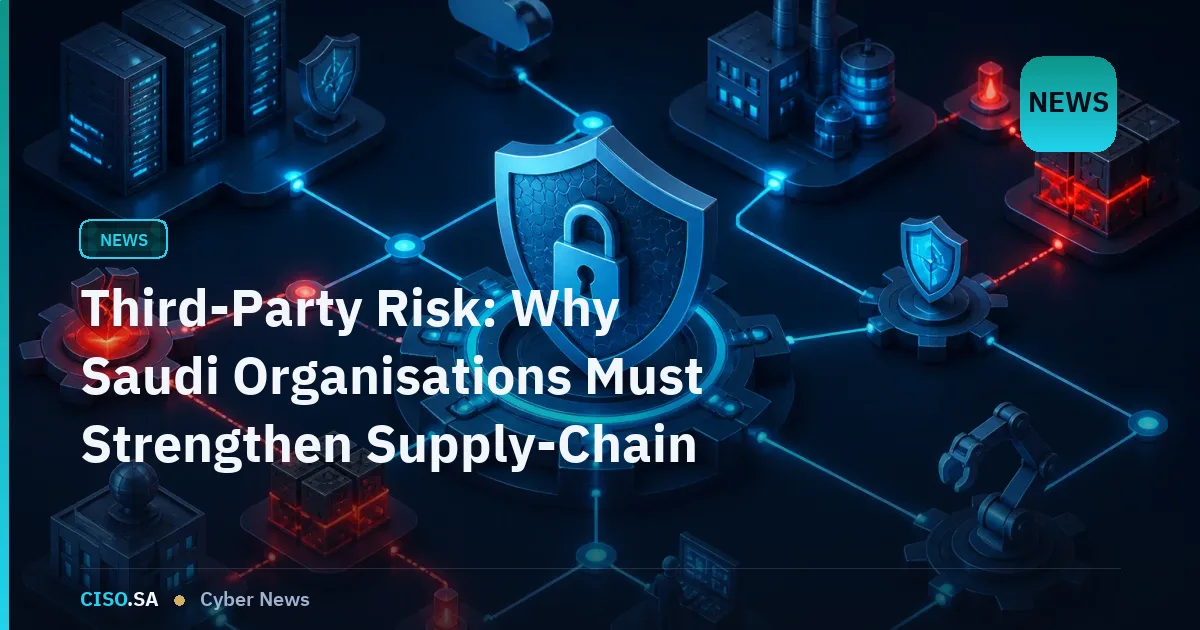 Third-Party Risk: Why Saudi Organisations Must Strengthen Supply-Chain Cyber Controls