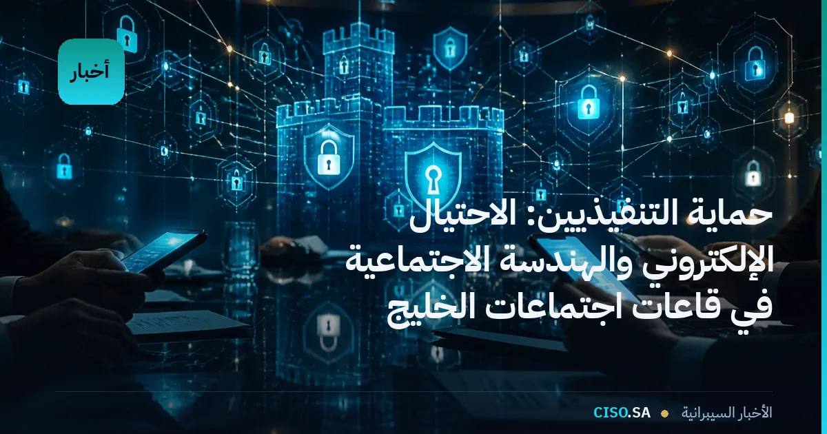 حماية التنفيذيين: الاحتيال الإلكتروني والهندسة الاجتماعية في قاعات اجتماعات الخليج