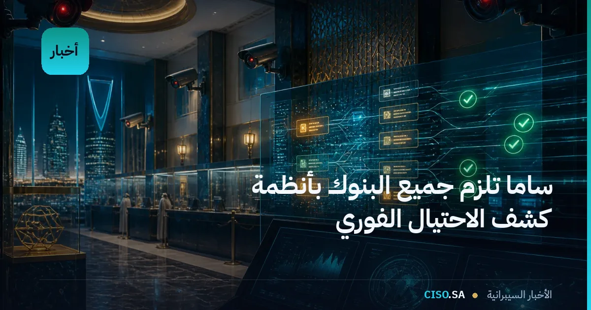 ساما تلزم جميع البنوك بأنظمة كشف الاحتيال الفوري