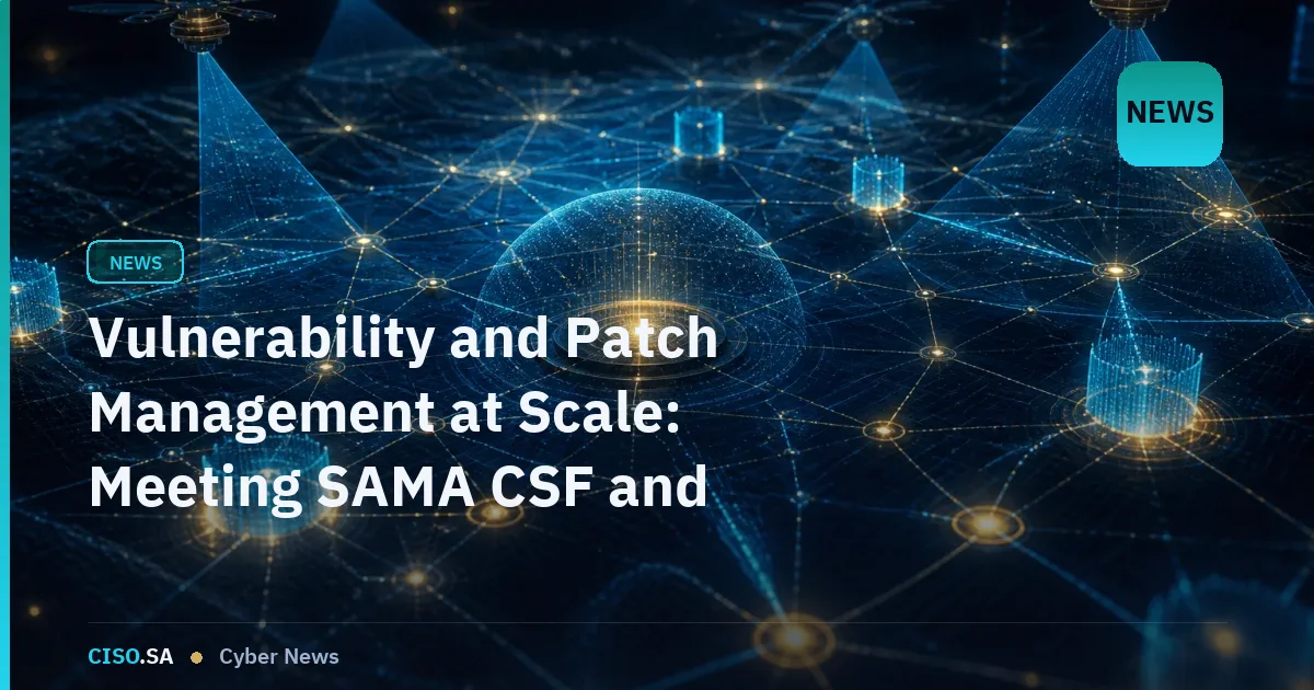 Vulnerability and Patch Management at Scale: Meeting SAMA CSF and NCA ECC Requirements