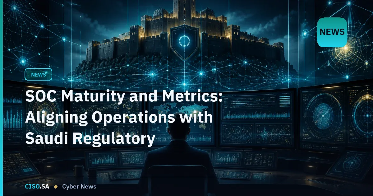 SOC Maturity and Metrics: Aligning Operations with Saudi Regulatory Expectations