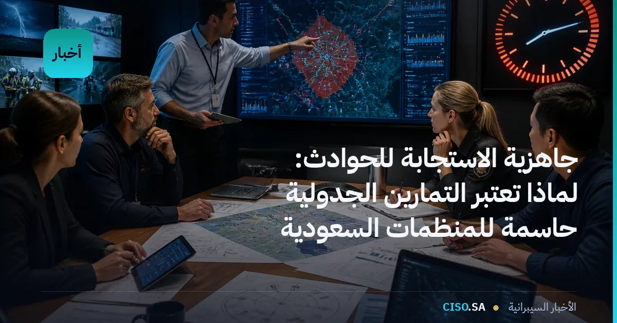 جاهزية الاستجابة للحوادث: لماذا تعتبر التمارين الجدولية حاسمة للمنظمات السعودية