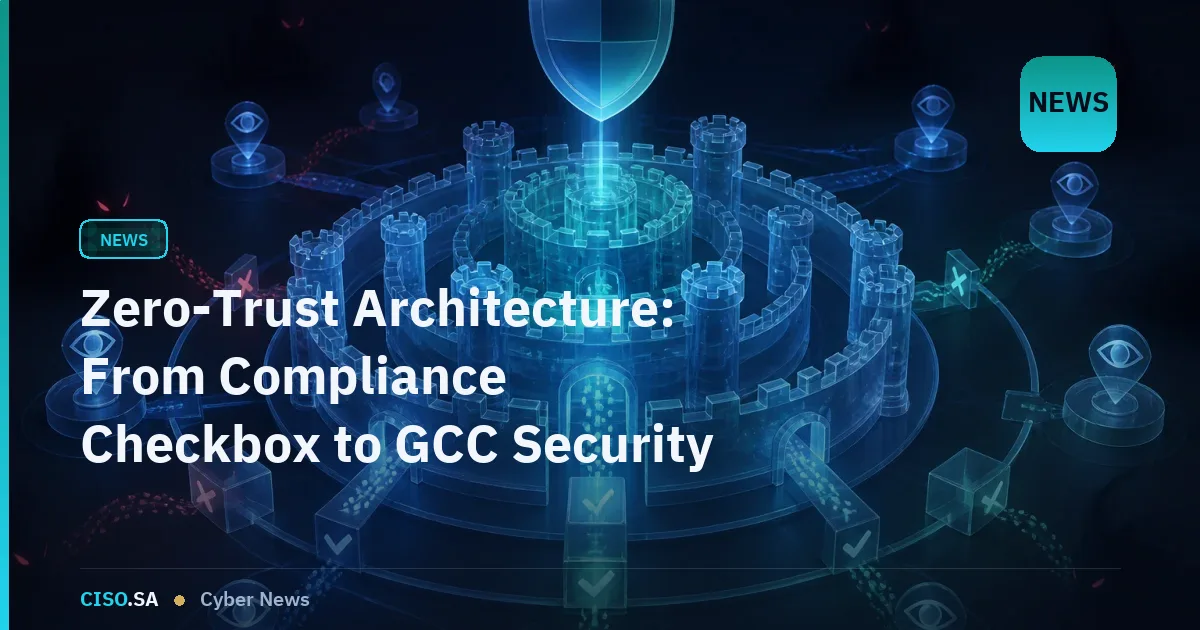 Zero-Trust Architecture: From Compliance Checkbox to GCC Security Imperative