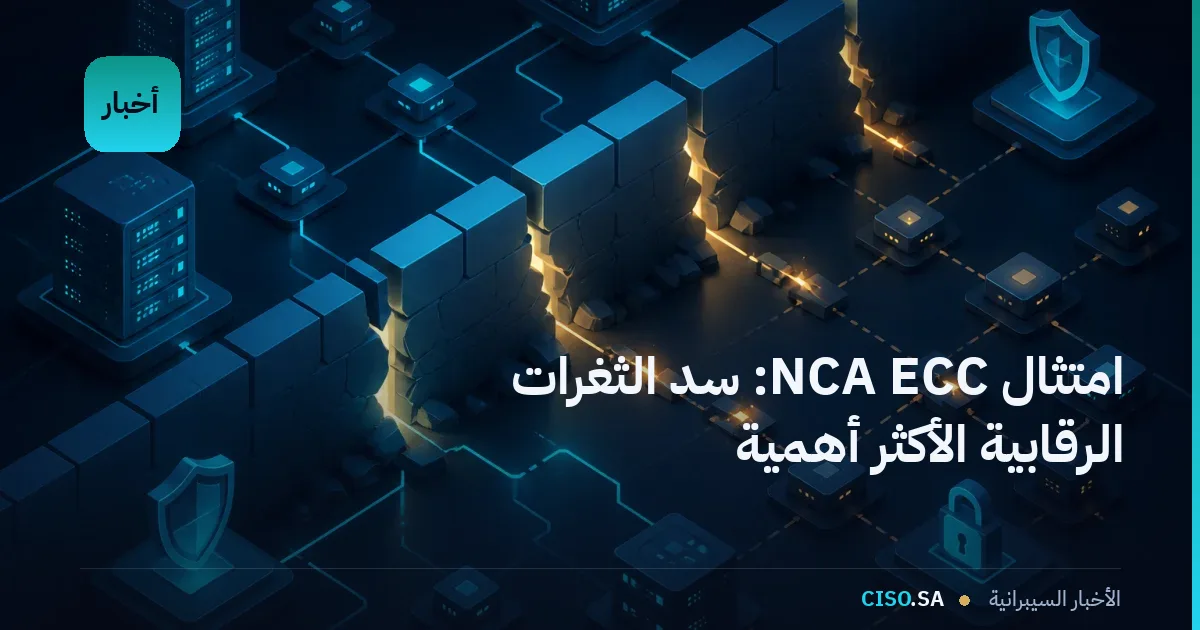 امتثال NCA ECC: سد الثغرات الرقابية الأكثر أهمية