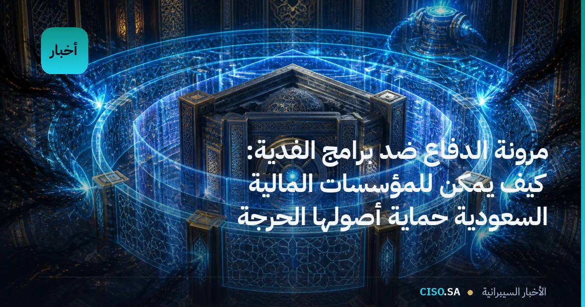 مرونة الدفاع ضد برامج الفدية: كيف يمكن للمؤسسات المالية السعودية حماية أصولها الحرجة