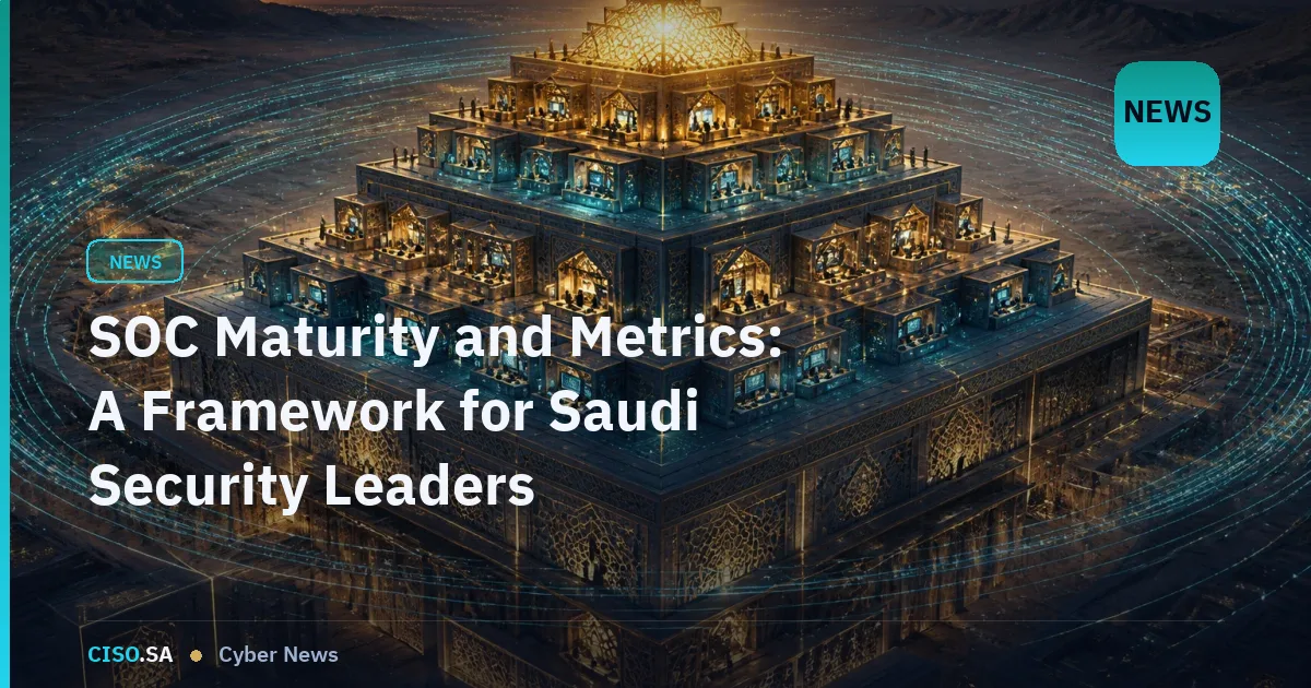 SOC Maturity and Metrics: A Framework for Saudi Security Leaders