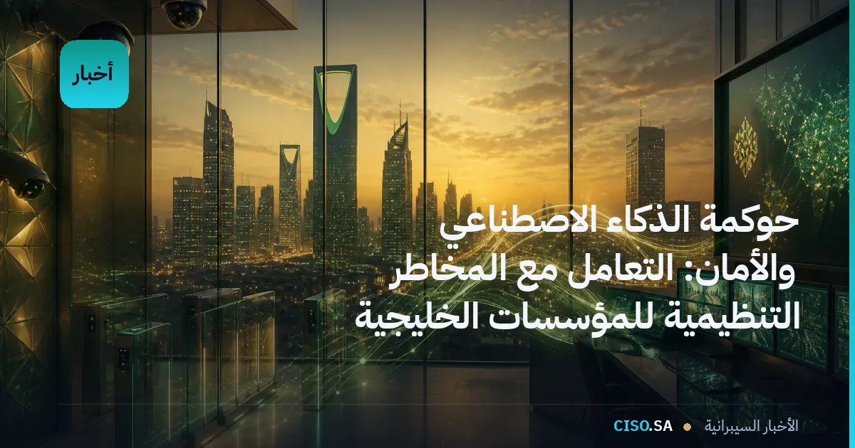 حوكمة الذكاء الاصطناعي والأمان: التعامل مع المخاطر التنظيمية للمؤسسات الخليجية