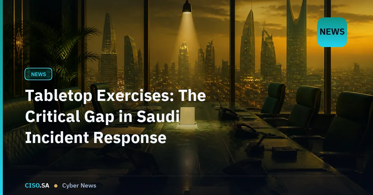 Tabletop Exercises: The Critical Gap in Saudi Incident Response Readiness