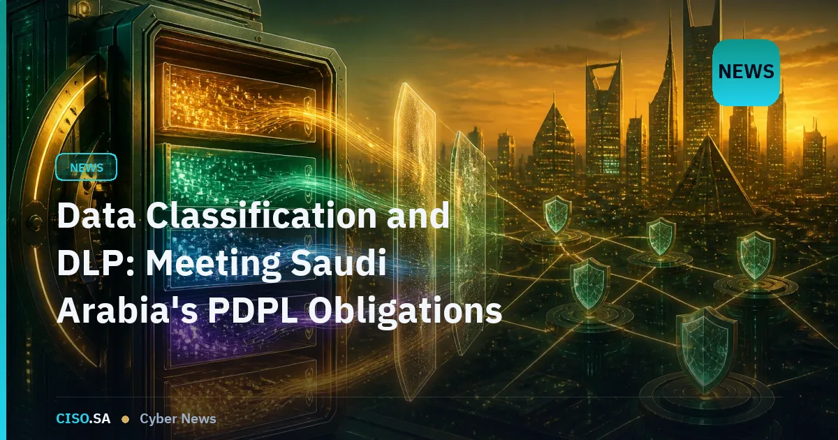 Data Classification and DLP: Meeting Saudi Arabia's PDPL Obligations in 2026