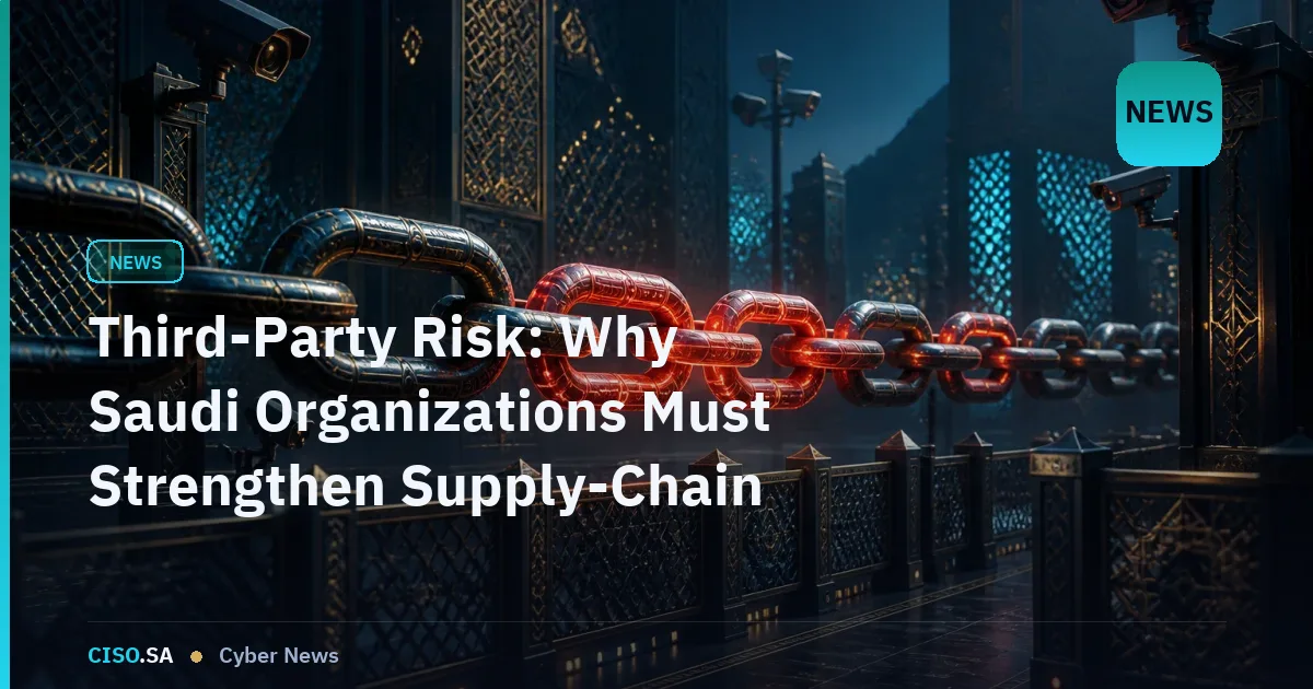 Third-Party Risk: Why Saudi Organizations Must Strengthen Supply-Chain Security Now