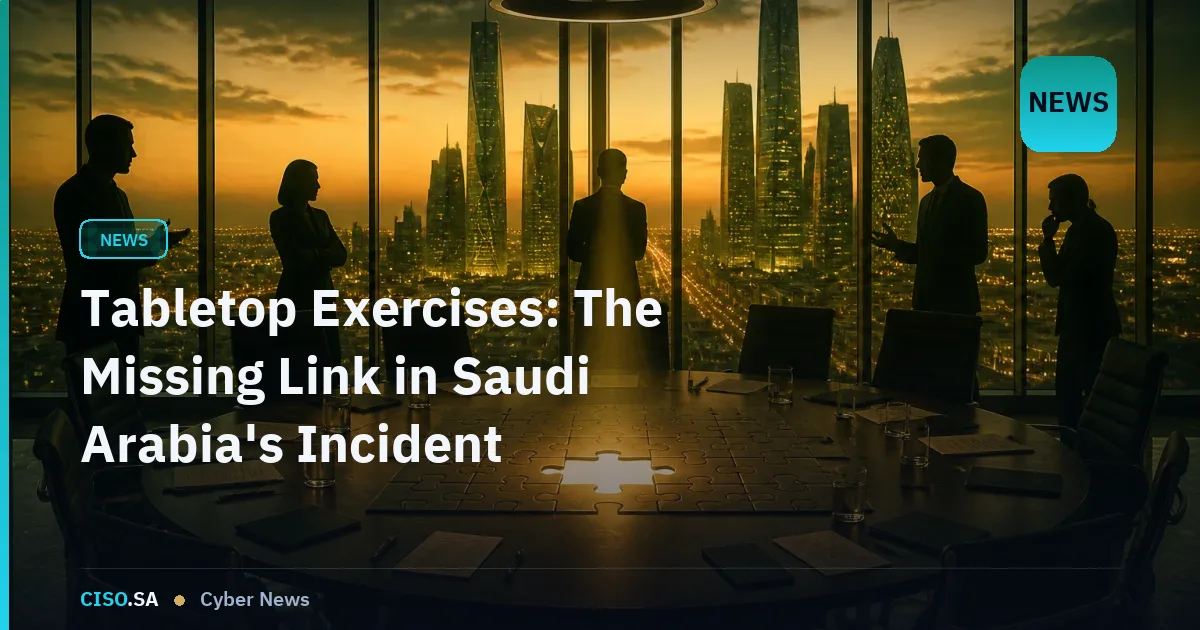 Tabletop Exercises: The Missing Link in Saudi Arabia's Incident Response Readiness
