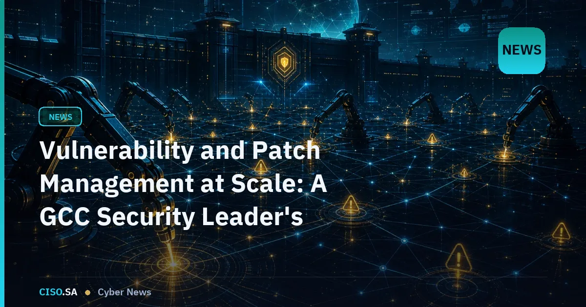 Vulnerability and Patch Management at Scale: A GCC Security Leader's Roadmap