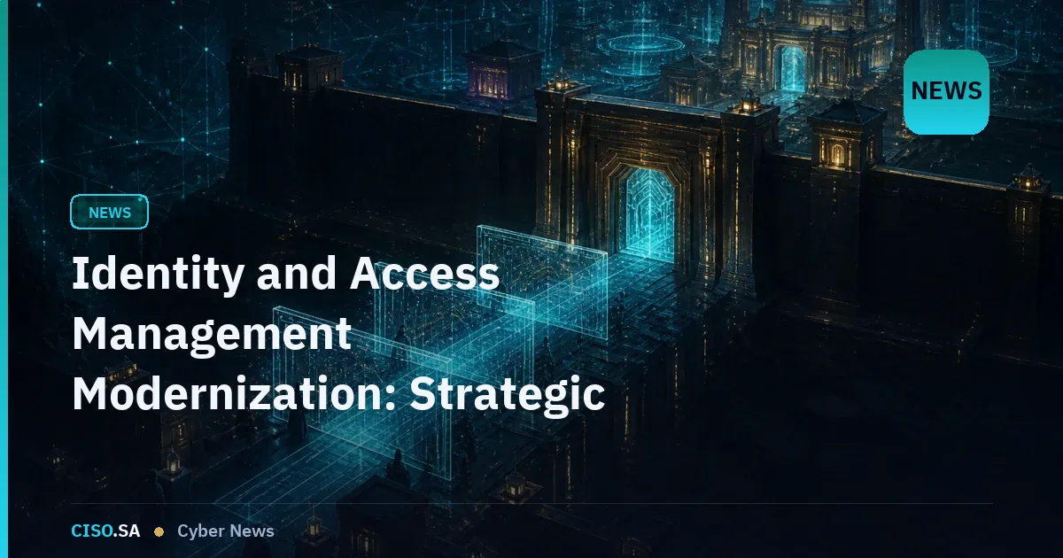 Identity and Access Management Modernization: Strategic Imperative for GCC Security Leaders