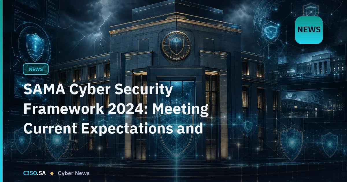 SAMA Cyber Security Framework 2024: Meeting Current Expectations and Building Evidence