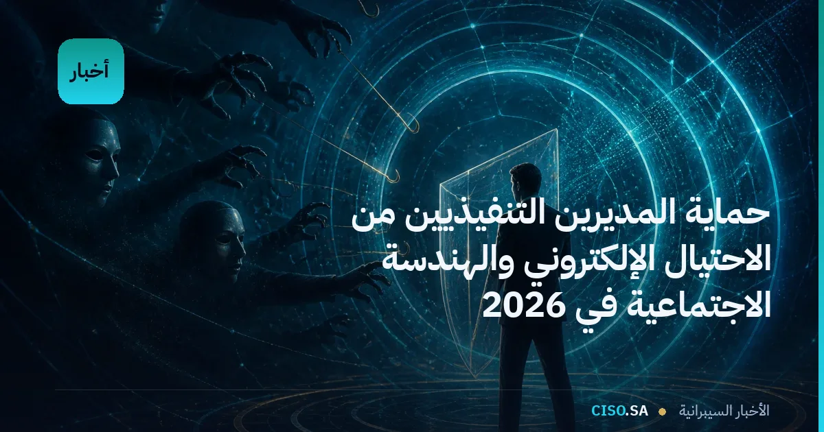 حماية المديرين التنفيذيين من الاحتيال الإلكتروني والهندسة الاجتماعية في 2026