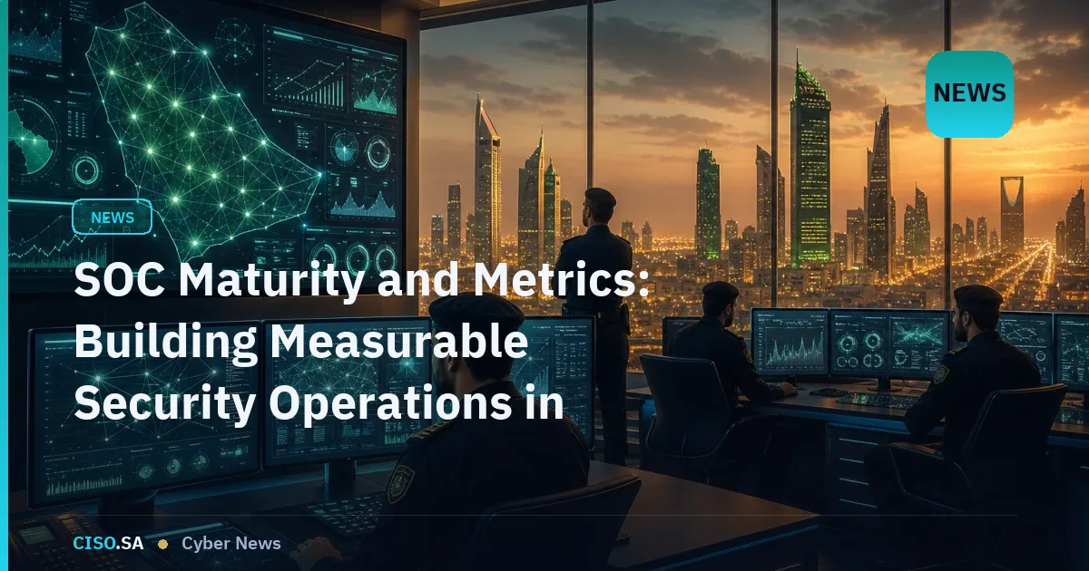 SOC Maturity and Metrics: Building Measurable Security Operations in Saudi Arabia