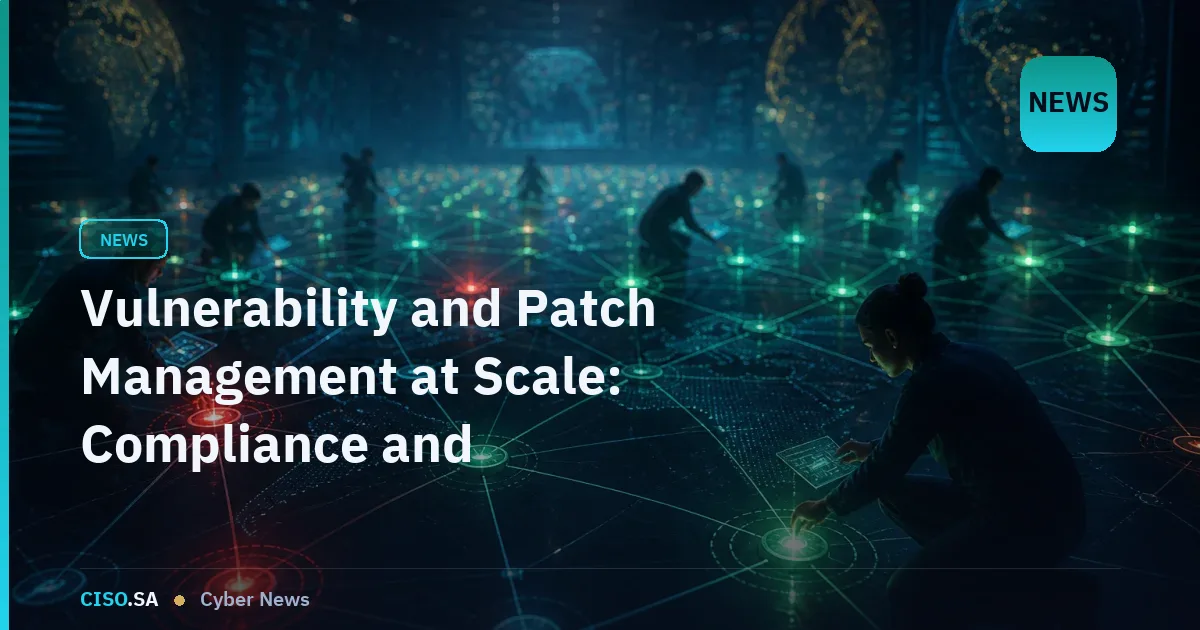 Vulnerability and Patch Management at Scale: Compliance and Operational Excellence in the GCC