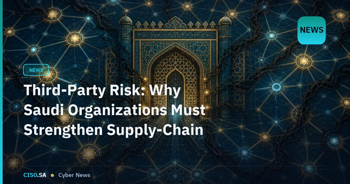 Third-Party Risk: Why Saudi Organizations Must Strengthen Supply-Chain Cyber Controls
