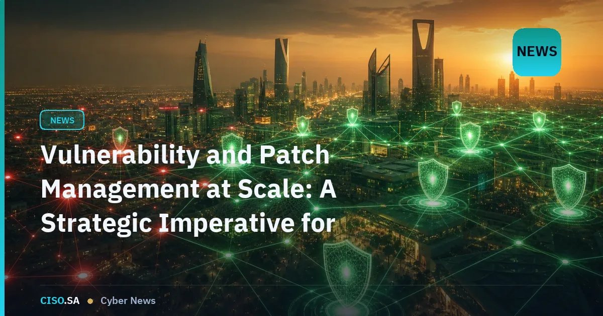 Vulnerability and Patch Management at Scale: A Strategic Imperative for GCC Security Leaders