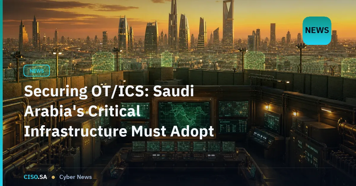 Securing OT/ICS: Saudi Arabia's Critical Infrastructure Must Adopt Convergence-Ready Defences