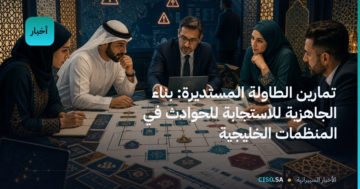 تمارين الطاولة المستديرة: بناء الجاهزية للاستجابة للحوادث في المنظمات الخليجية