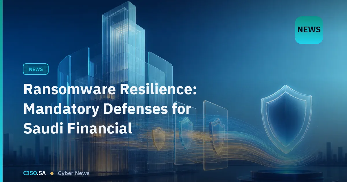 Ransomware Resilience: Mandatory Defenses for Saudi Financial Institutions in 2026