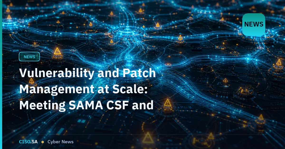 Vulnerability and Patch Management at Scale: Meeting SAMA CSF and NCA ECC Demands
