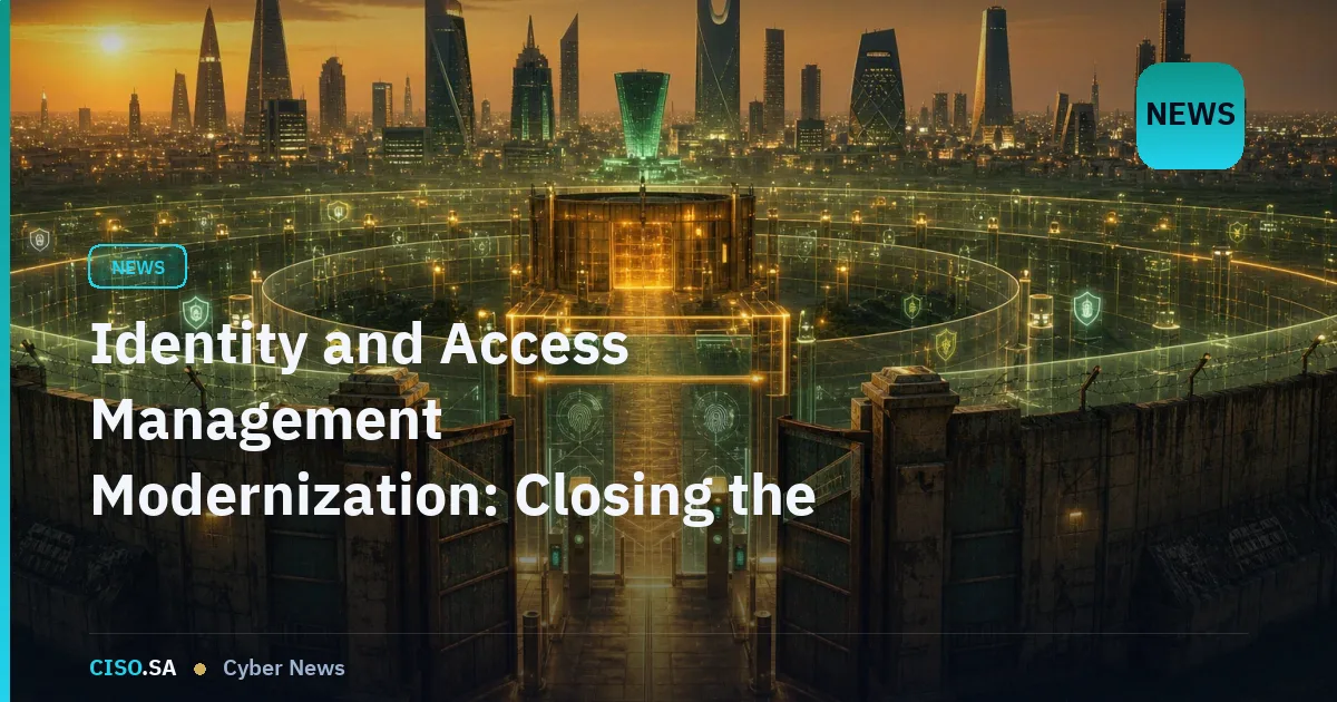 Identity and Access Management Modernization: Closing the Gap in Saudi Enterprise Security