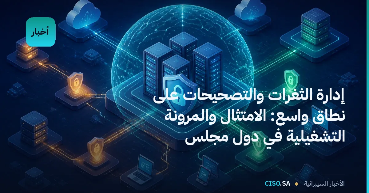 إدارة الثغرات والتصحيحات على نطاق واسع: الامتثال والمرونة التشغيلية في دول مجلس التعاون
