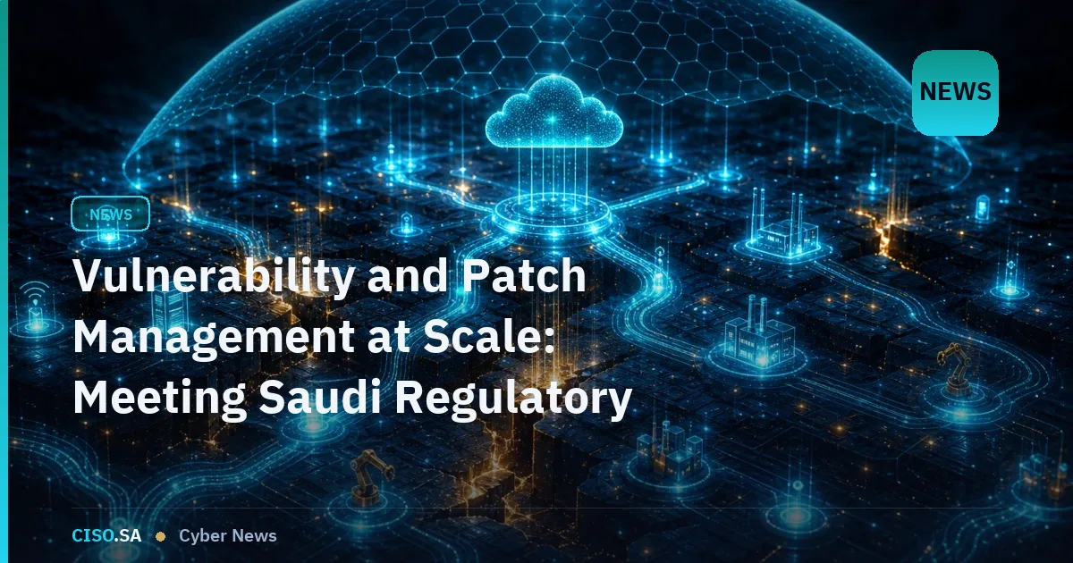 Vulnerability and Patch Management at Scale: Meeting Saudi Regulatory Demands in 2026
