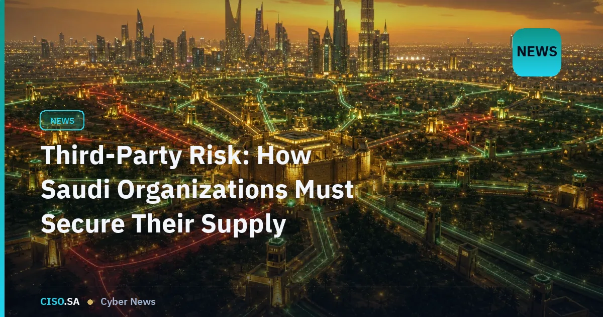 Third-Party Risk: How Saudi Organizations Must Secure Their Supply Chains