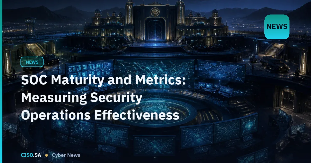 SOC Maturity and Metrics: Measuring Security Operations Effectiveness in Saudi Arabia