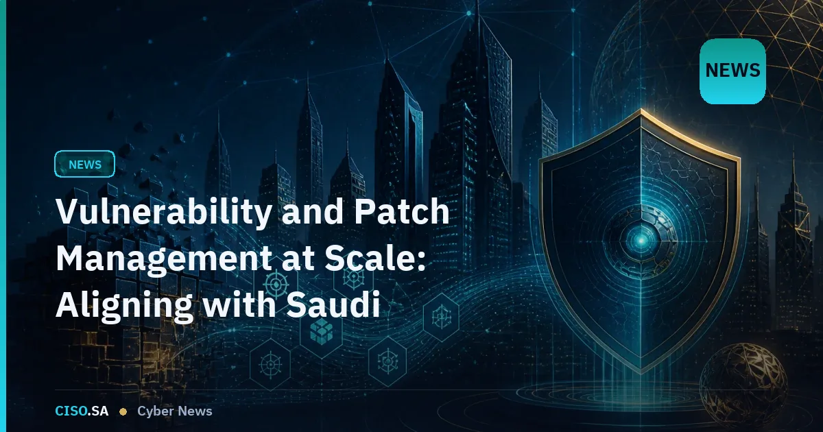 Vulnerability and Patch Management at Scale: Aligning with Saudi Regulatory Expectations