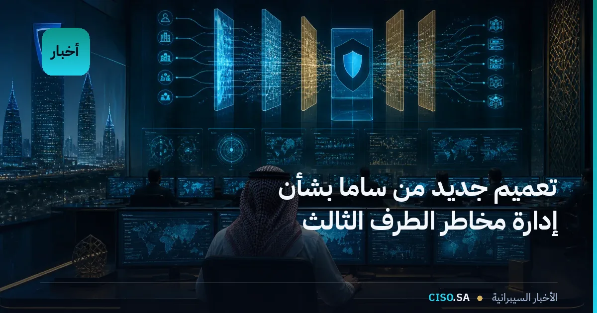 تعميم جديد من ساما بشأن إدارة مخاطر الطرف الثالث