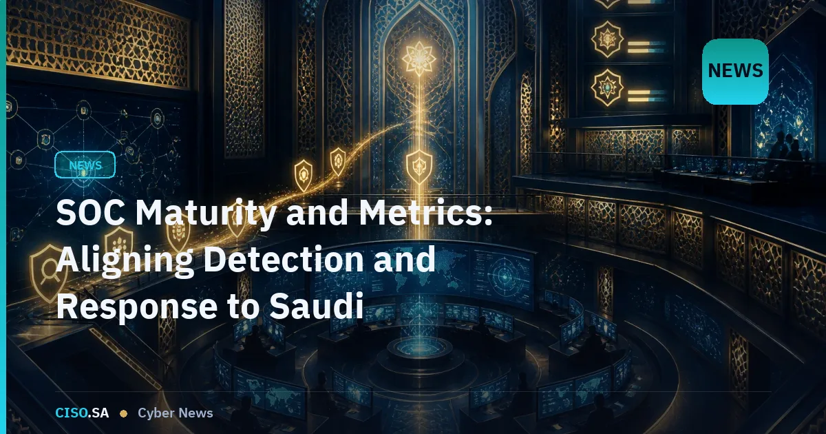 SOC Maturity and Metrics: Aligning Detection and Response to Saudi Regulatory Expectations