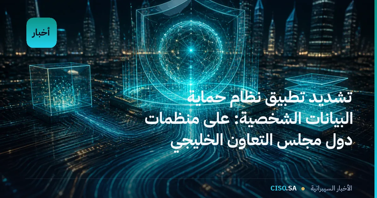 تشديد تطبيق نظام حماية البيانات الشخصية: على منظمات دول مجلس التعاون الخليجي المواءمة الآن