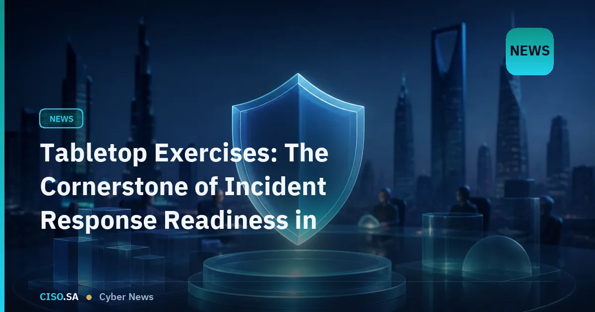 Tabletop Exercises: The Cornerstone of Incident Response Readiness in Saudi Arabia