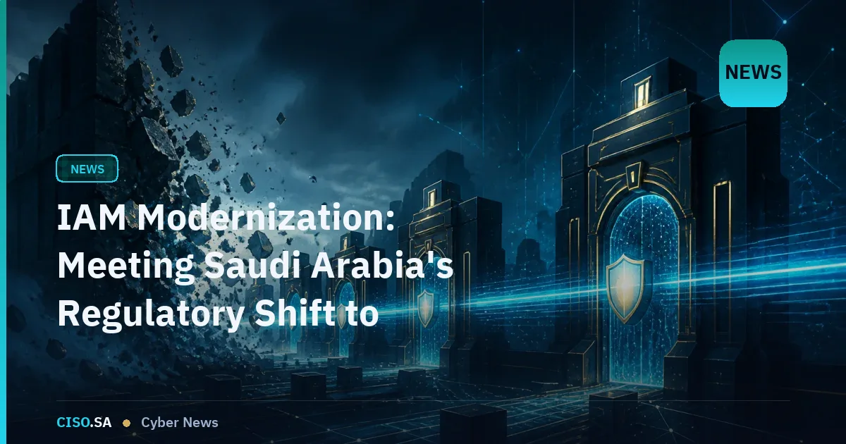 IAM Modernization: Meeting Saudi Arabia's Regulatory Shift to Zero-Trust Architecture