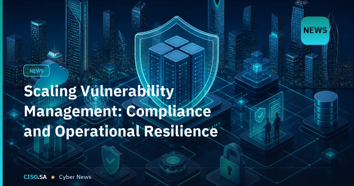 Scaling Vulnerability Management: Compliance and Operational Resilience in Saudi Enterprise