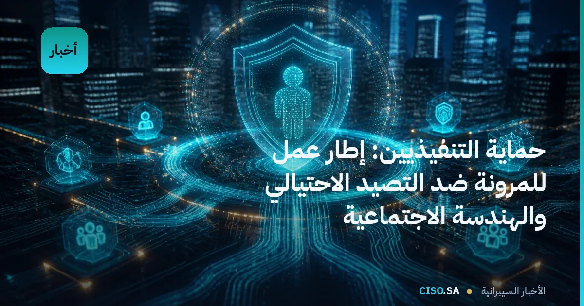 حماية التنفيذيين: إطار عمل للمرونة ضد التصيد الاحتيالي والهندسة الاجتماعية