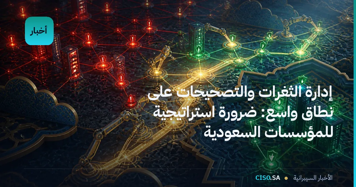 إدارة الثغرات والتصحيحات على نطاق واسع: ضرورة استراتيجية للمؤسسات السعودية