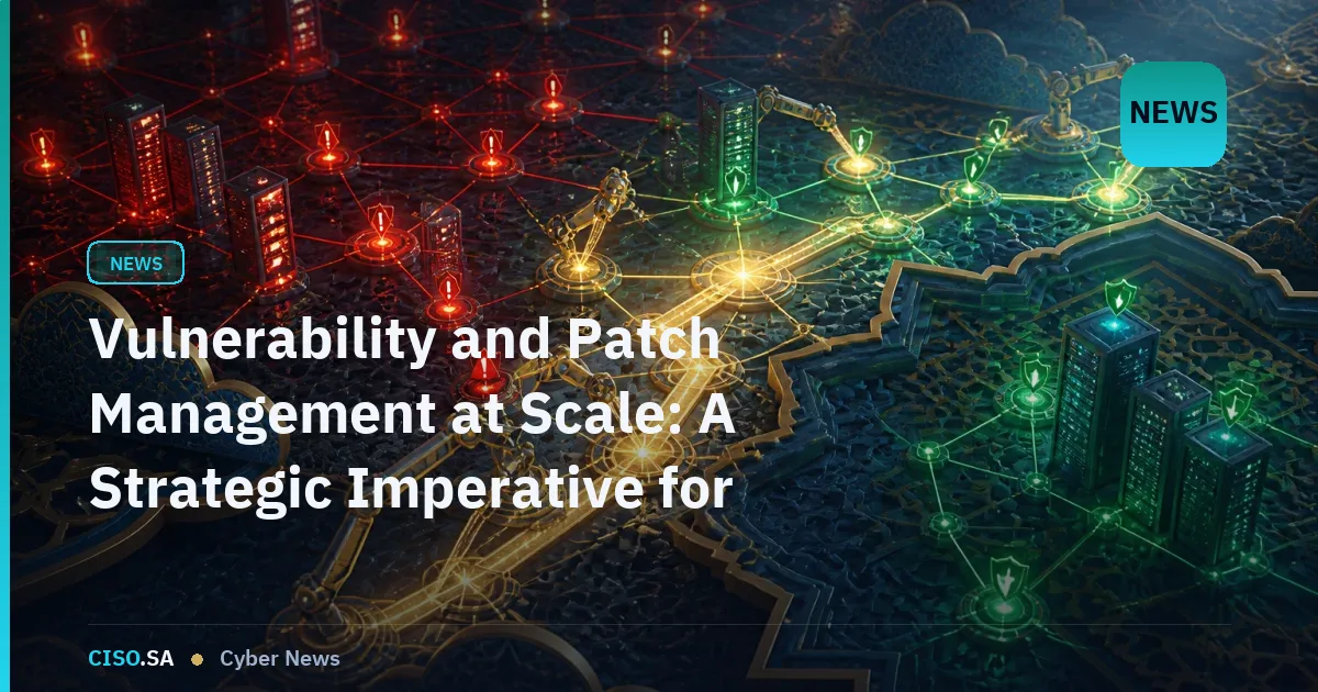 Vulnerability and Patch Management at Scale: A Strategic Imperative for Saudi Enterprises