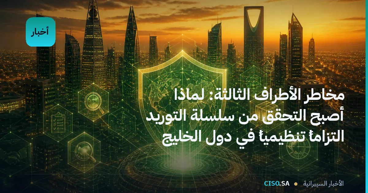 مخاطر الأطراف الثالثة: لماذا أصبح التحقق من سلسلة التوريد التزاماً تنظيمياً في دول الخليج