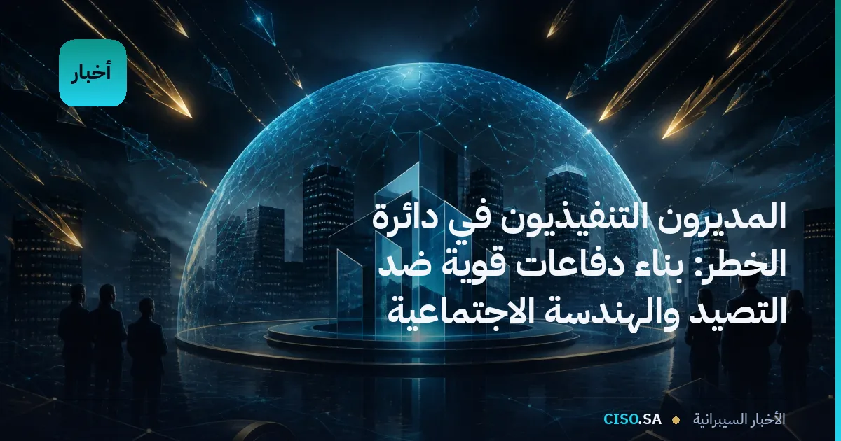 المديرون التنفيذيون في دائرة الخطر: بناء دفاعات قوية ضد التصيد والهندسة الاجتماعية