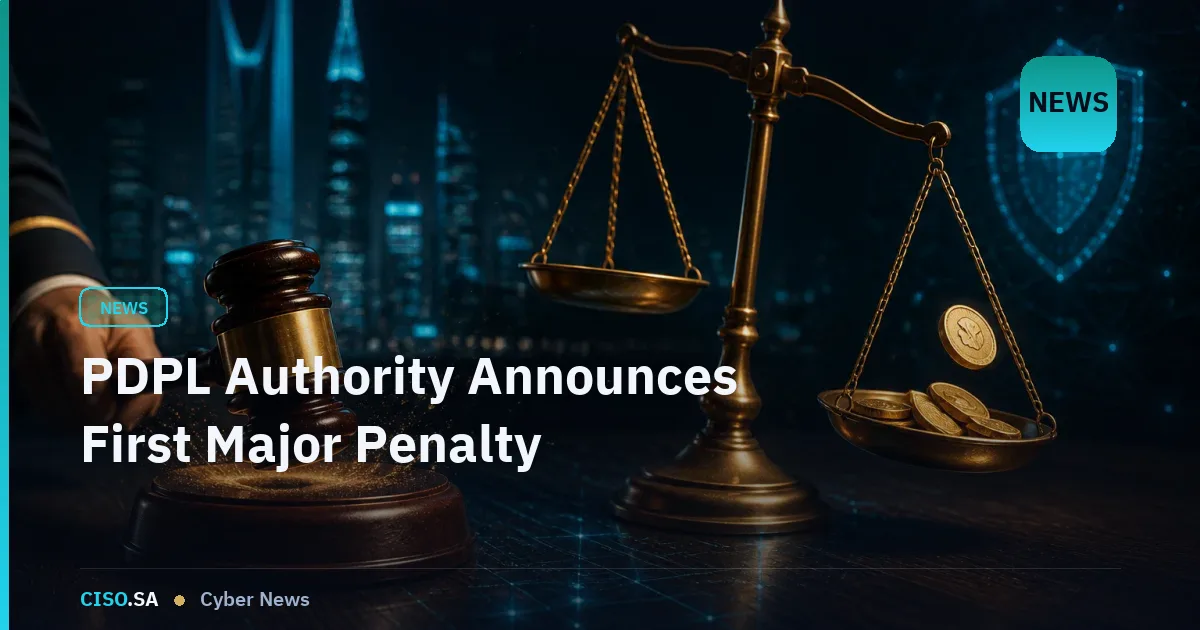 PDPL Authority Announces First Major Penalty